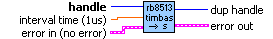 RB8513 TIMEBASE Set Interval Time